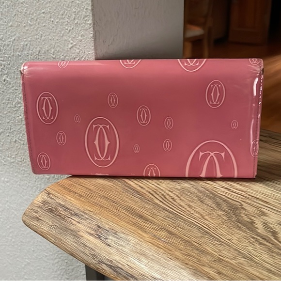 Authentic Cartier Pink Patent Wallet - Picture 2 of 16